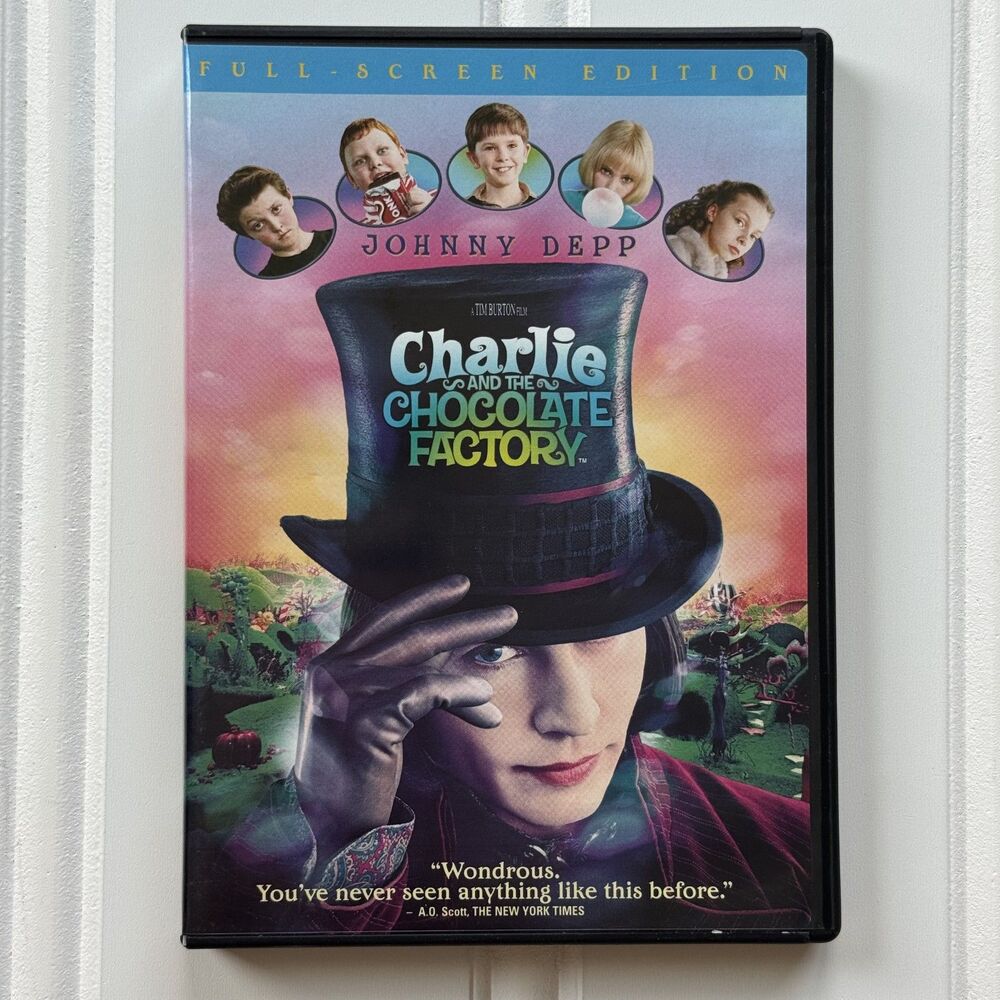 Charlie and the Chocolate Factory (2005) DVD | Full Screen Family Kids Movie